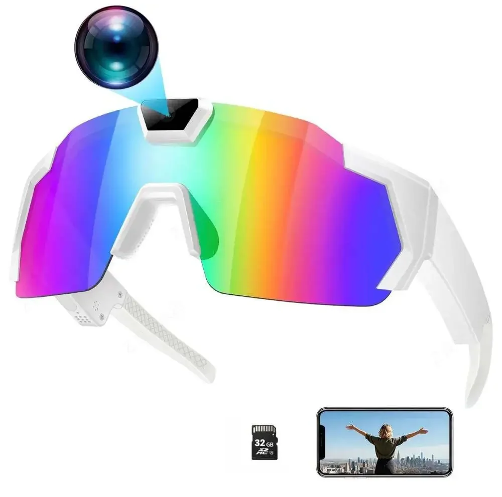 Smart Camera Glasses, Outdoor Sports HD Recording Video, Cycling Action Sunglass